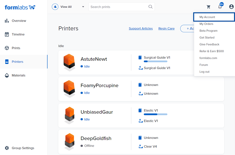 Setting up Dashboard notifications
